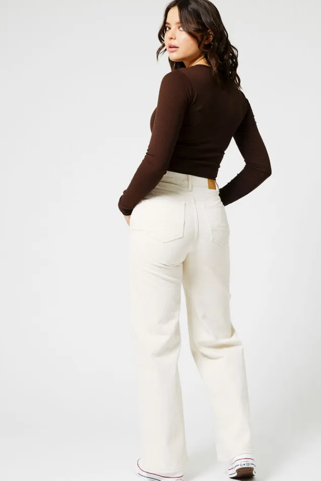 T-shirts & Tops<America Today Longsleeve Leigh Darkbrown