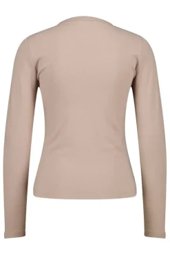 T-shirts & Tops<America Today Longsleeve Lesly Black|Mocca|Offwhite