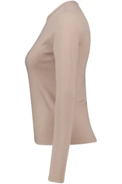 T-shirts & Tops<America Today Longsleeve Lesly Black|Mocca|Offwhite