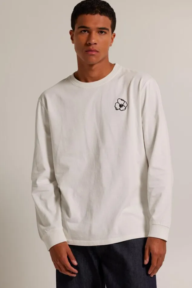 T-shirts & Polo's<America Today Longsleeve Lewis Offwhite
