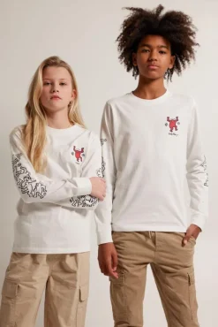 T-shirts & Polo's<America Today Longsleeve Lowel JR Offwhite