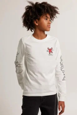 T-shirts & Polo's<America Today Longsleeve Lowel JR Offwhite