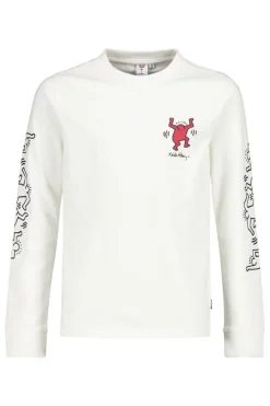 T-shirts & Polo's<America Today Longsleeve Lowel JR Offwhite