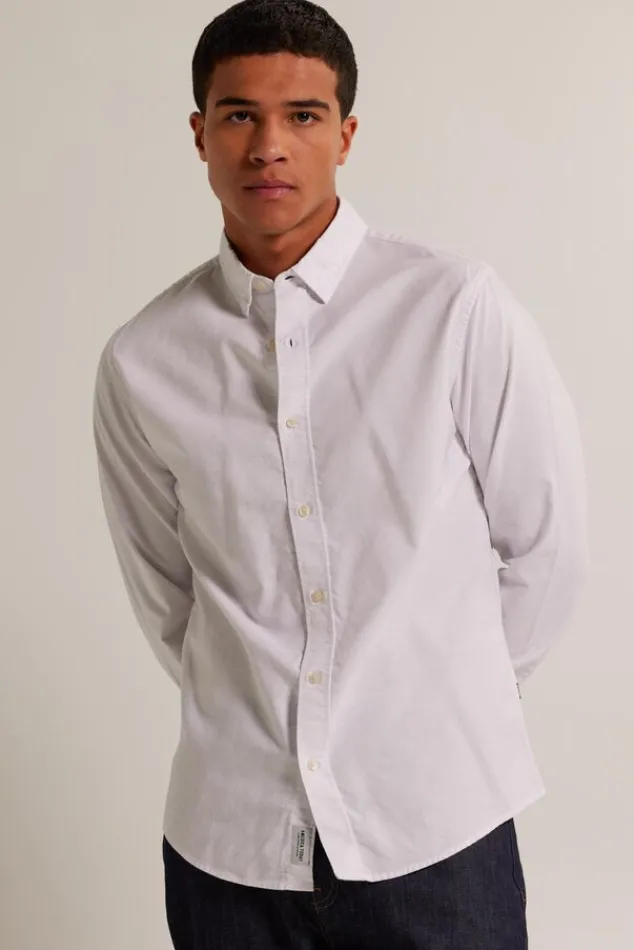 Overhemden<America Today Overhemd Hiller Lightblue|White