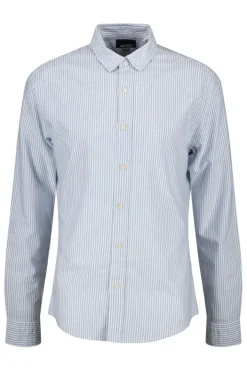 Overhemden<America Today Overhemd Hiller Lightblue|White