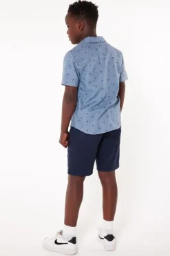 Overhemden<America Today Overhemd Ioha JR Washedblack|TrueBlue