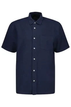 Overhemden|T-shirts & Polo's<America Today Overhemd Izan Darkblue|TrueBlue