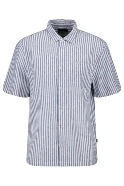 Overhemden|T-shirts & Polo's<America Today Overhemd Izan Darkblue|TrueBlue