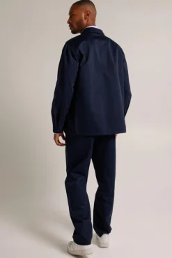 Overhemden<America Today Overshirt Heston Darkblue|Sand