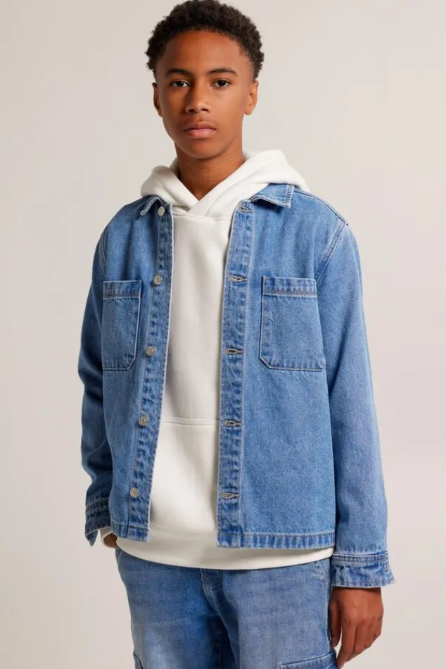 Overhemden<America Today Overshirt Hogan Denim JR Mediumblue