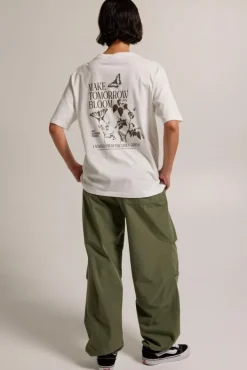 Broeken<America Today Parachute pants Phara Army|Beige