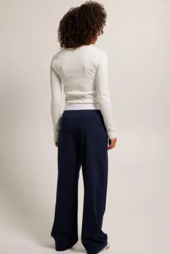 Broeken<America Today Pascal Navy|Sand