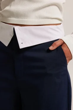 Broeken<America Today Pascal Navy|Sand