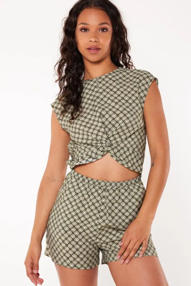 Shorts<America Today Playsuit Naola Army/white|Black