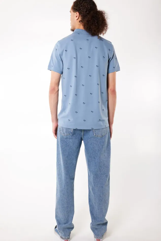 T-shirts & Polo's<America Today Polo Elton TrueBlue|Sage|Offwhite