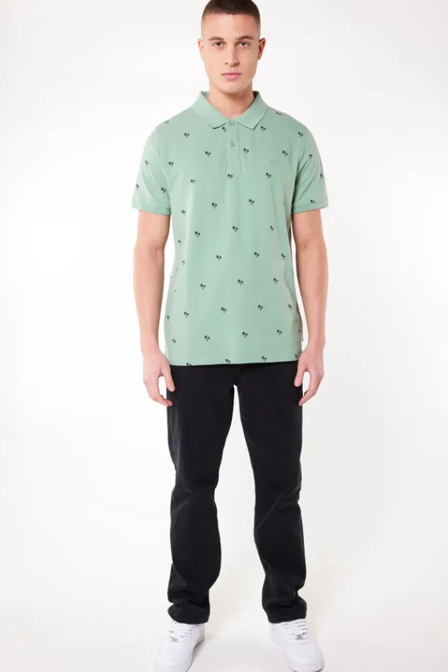 T-shirts & Polo's<America Today Polo Elton TrueBlue|Sage|Offwhite