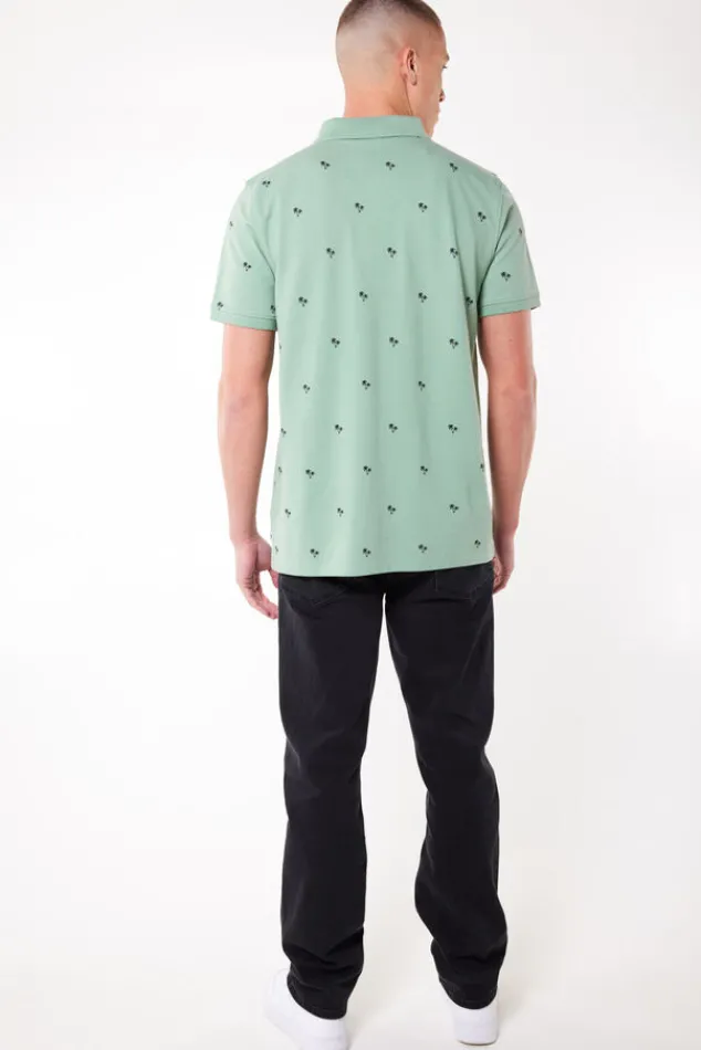 T-shirts & Polo's<America Today Polo Elton TrueBlue|Sage|Offwhite