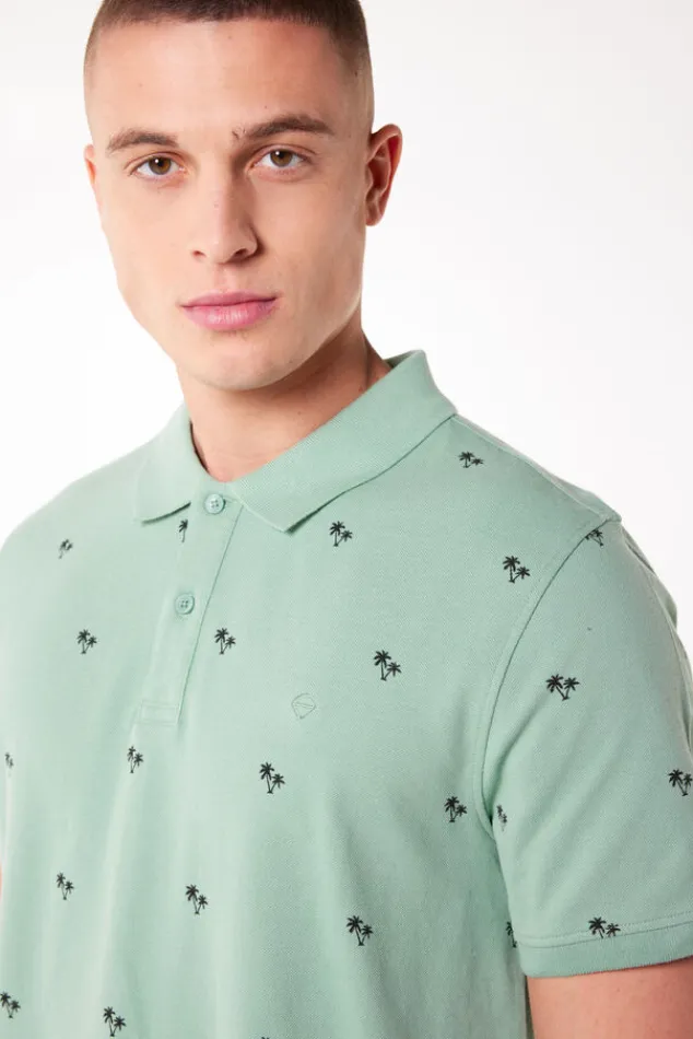 T-shirts & Polo's<America Today Polo Elton TrueBlue|Sage|Offwhite