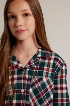 Ondergoed & Lounge<America Today Pyjama Labello JR Shirt Blue/white|Green/red|White/green