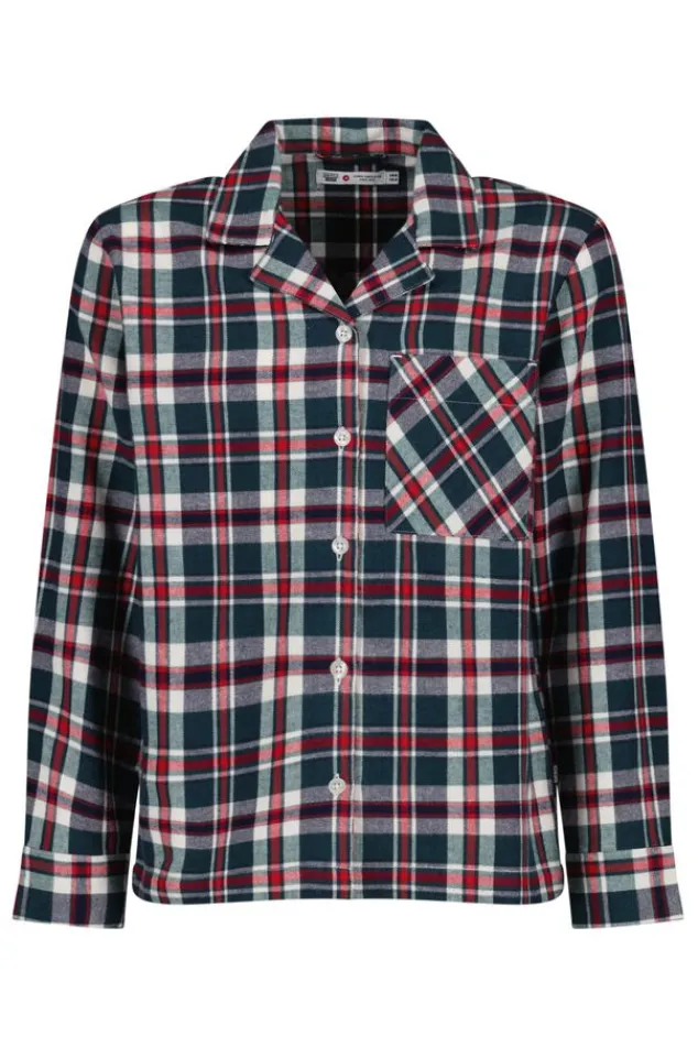 Ondergoed & Lounge<America Today Pyjama Labello JR Shirt Blue/white|Green/red|White/green