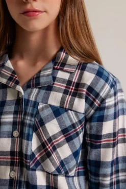 Ondergoed & Lounge<America Today Pyjama Labello JR Shirt Blue/white|Green/red|White/green