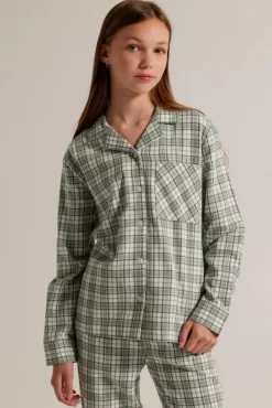 Ondergoed & Lounge<America Today Pyjama Labello JR Shirt Blue/white|Green/red|White/green