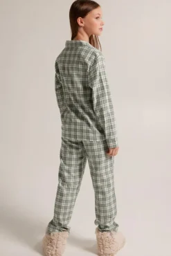 Ondergoed & Lounge<America Today Pyjama Labello JR Shirt Blue/white|Green/red|White/green