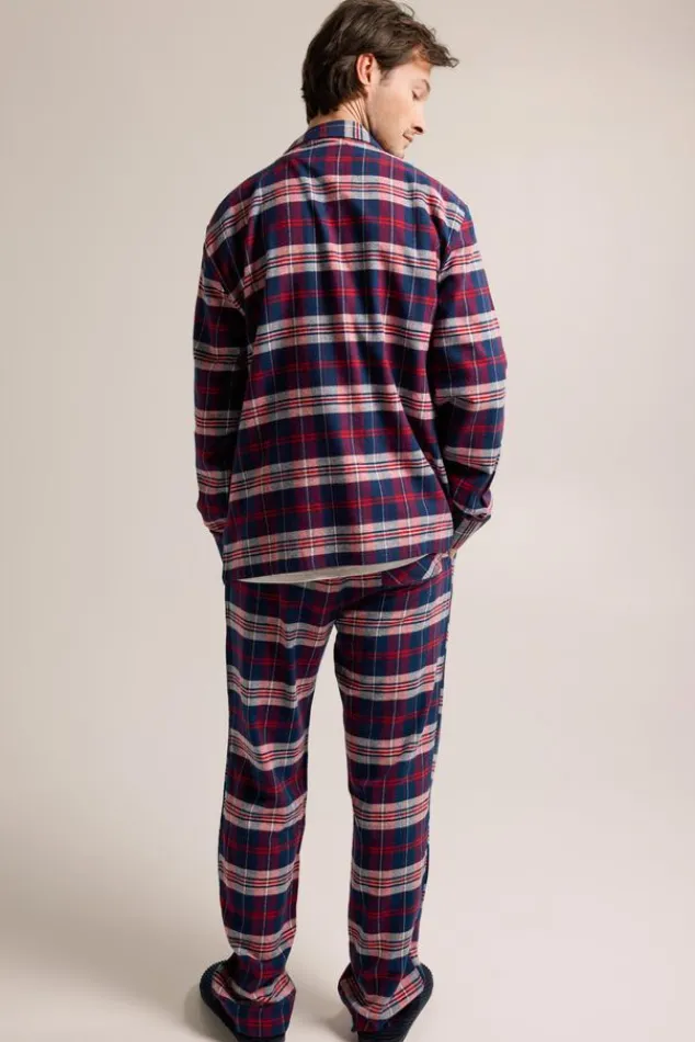 Ondergoed & Lounge<America Today Pyjama Nathan Shirt Red/blue