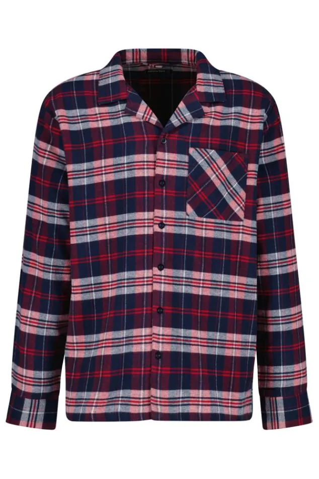 Ondergoed & Lounge<America Today Pyjama Nathan Shirt Red/blue