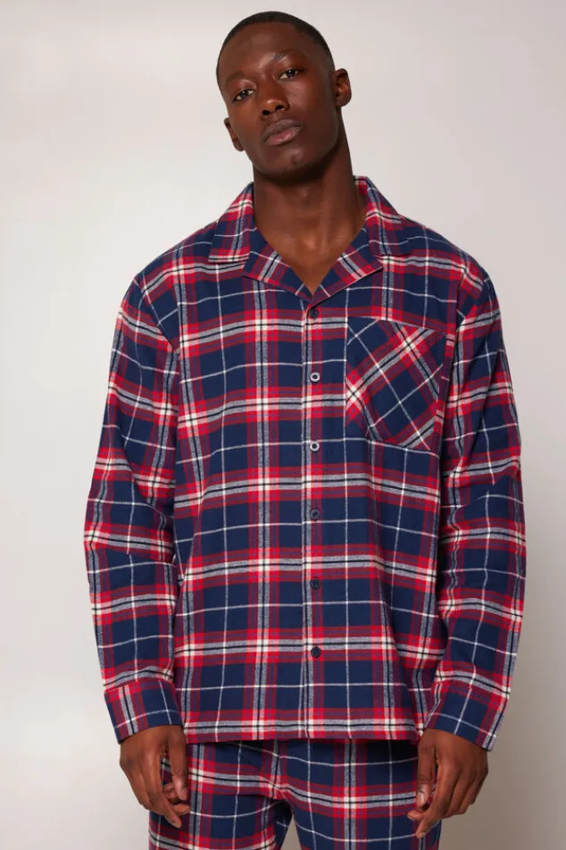 Ondergoed & Lounge|Pyjama<America Today Pyjama Nathan shirt Red/navy