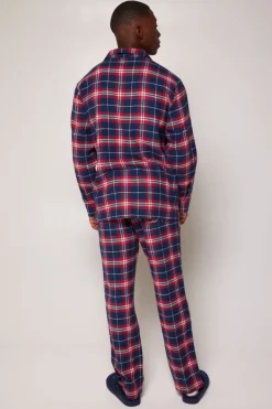 Ondergoed & Lounge|Pyjama<America Today Pyjama Nathan shirt Red/navy