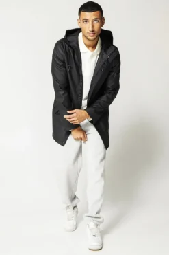 Jassen|Heren regenjassen<America Today Regenjas Jace Washedblack|Deepblue|Green