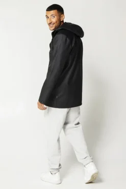 Jassen|Heren regenjassen<America Today Regenjas Jace Washedblack|Deepblue|Green