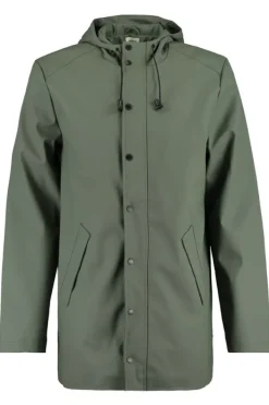 Jassen|Heren regenjassen<America Today Regenjas Jace Washedblack|Deepblue|Green