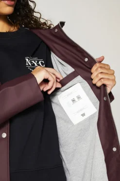 Jassen|Dames regenjassen<America Today Regenjas Janice Black|Frenchblue|Navy