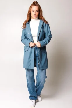 Jassen|Dames regenjassen<America Today Regenjas Janice Black|Frenchblue|Navy