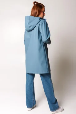 Jassen|Dames regenjassen<America Today Regenjas Janice Black|Frenchblue|Navy