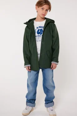 Jassen|Meisjes regenjassen<America Today Regenjas Janice JR kort Yellow|Black|Navy