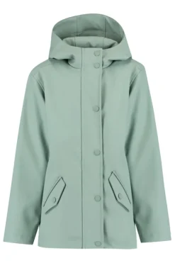 Jongens regenjassen|Jassen<America Today Regenjas Janice JR kort Yellow|Black|Navy