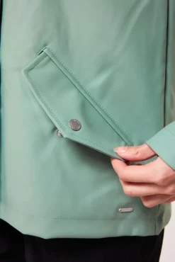 Jassen|Dames regenjassen<America Today Regenjas Janice kort Black|Sage|Navy