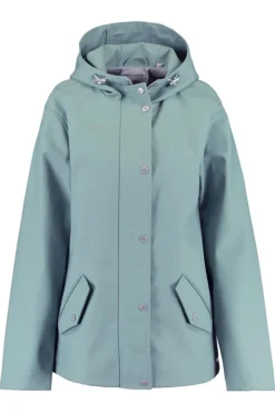 Jassen|Dames regenjassen<America Today Regenjas Janice kort Black|Sage|Navy