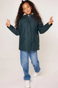 Jassen|Meisjes regenjassen<America Today Regenjas Janice Teddy JR Black|Navy|Sage