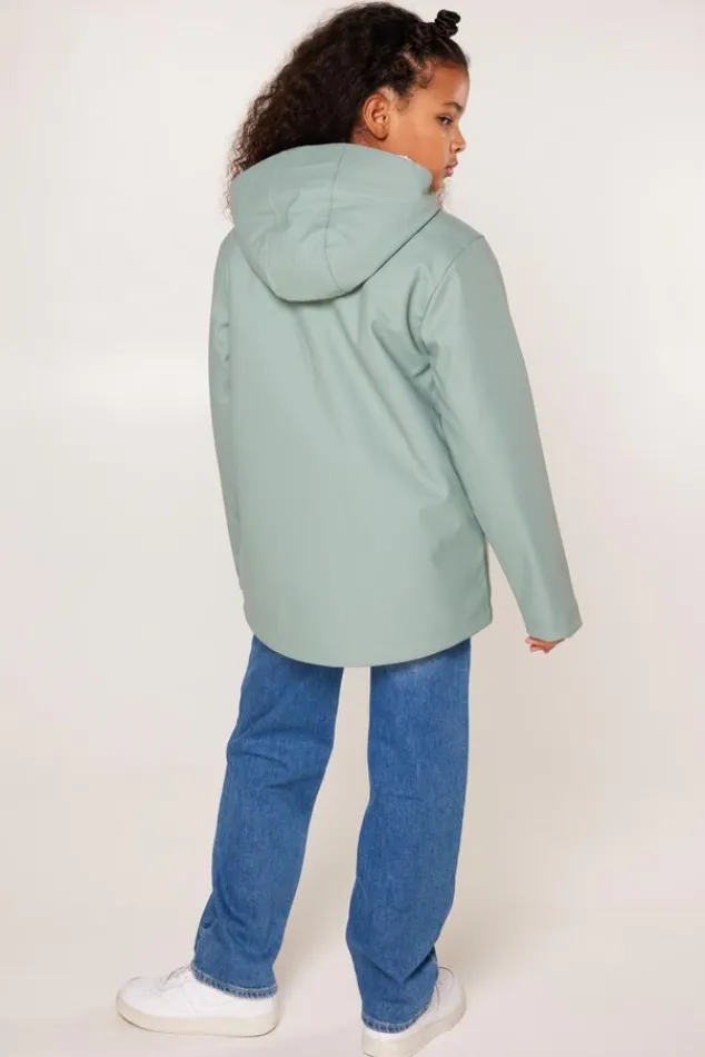 Jassen|Meisjes regenjassen<America Today Regenjas Janice Teddy JR Black|Navy|Sage