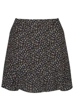 Rokken<America Today Rok Raven Flowerblack|Orange/blue|Bottlegreen