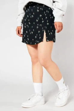 Rokken<America Today Rok Raya Flowerblack