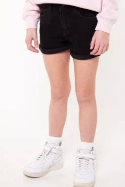 Shorts<America Today Short Lucy Jr Washedblack|Lightblue