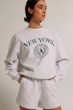 Shorts<America Today Short Noel Lightgreymelange|Grass|Softgreen|Kit