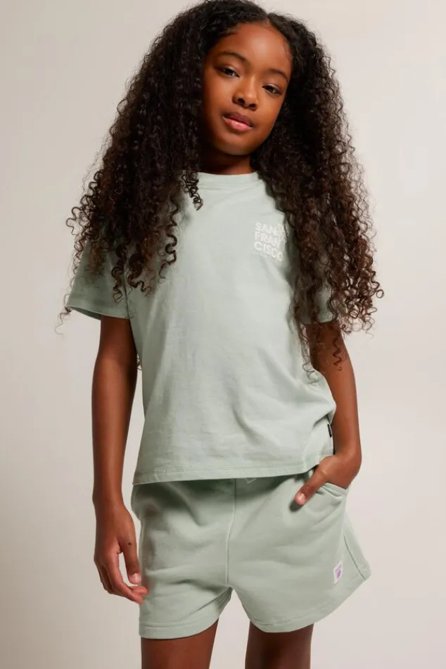 Shorts<America Today Short Noel JR Lightgreymelange|Grass|Softgreen|Lilac