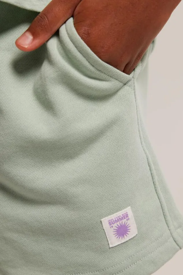 Shorts<America Today Short Noel JR Lightgreymelange|Grass|Softgreen|Lilac