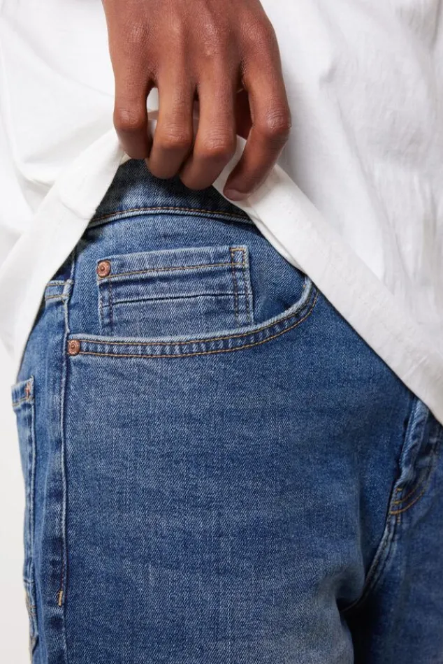 Shorts<America Today Short Robert Mediumblue|Bleacheddenim|Offwhite